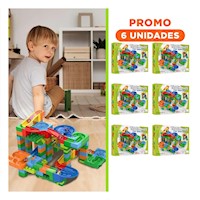 Pack6 Kit Pista con Canicas 180 Piezas para Juego Interactivo